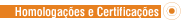 Homologa��es e certifica��es
